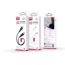 Кабель XO NBQ239A Zeus Series High Elastic Type-C to Lightning - 27W - 1m White