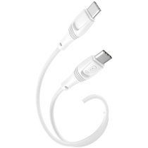 Кабель XO NB-Q239B Zeus Series High Elastic Type-C to Type-C - 60W - 1m White