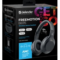 Навушники Defender FreeMotion B695 Bluetooth ANC Black (63695)