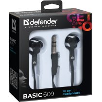 Навушники Defender Basic-609 Black/White (63609)