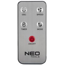 Вентилятор підлоговий Neo Tools NT02 професійний, 40см, 45Вт, опора кругла, двигун мідь 100%, пульт,