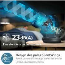 Вентилятор Philips настільний Series 3000, 22см, 27Вт, таймер, поворот 180, чорний