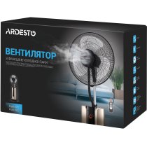 Вентилятор ARDESTO напольный, 47см, 100Вт, пульт ДУ, дисплей, с увлажнением, черно-бронзовый