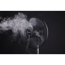 Вентилятор ARDESTO напольный, 47см, 100Вт, пульт ДУ, дисплей, с увлажнением, черно-серый