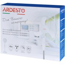 Вентилятор ARDESTO підлоговий, 40см, 45Вт, опора кругла, білий