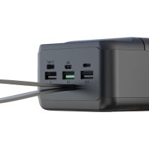 Портативное зарядное устройство XO PR157 - 40000 mAh 3-Input PD20W + QC22.5W with light (Чорний)