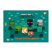 Альбом для малювання YES А4 12арк/100 скоба, з перфорацією (Minecraft)