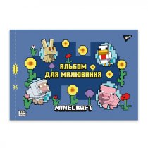 Альбом для малювання YES А4 20арк/100 скоба, з перфорацією (Minecraft girls)