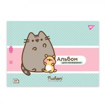 Альбом для малювання YES А4 20арк/100 скоба, з перфорацією (Pusheen)