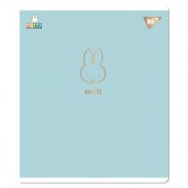 Зошит 12 аркушів, клітинка "Gold Miffy" Софт тач, фольга золото