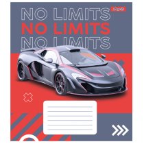 Тетрадь 36 листов, линия, "No limits"