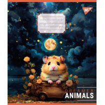 Тетрадь 36 листов, линия, "Dreamer animals"