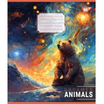 Тетрадь 36 листов, линия, "Dreamer animals"