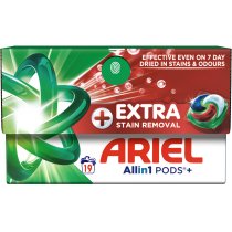 Капсулы для стирки Ariel Все-в-1 Экстрасила пятновыводителей 19 шт