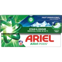 Капсули для прання Ariel Все-в-1 Гірське джерело 30 шт