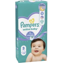Подгузники Pampers Active Baby Размер 3 (6-10 кг), 54 шт.