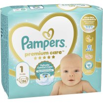 Подгузники Pampers Premium Care Размер 1 (2-5 кг), 26 шт.