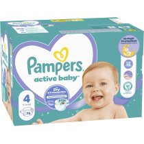 Подгузники Pampers Active Baby Размер 4 (9-14 кг), 76 шт.