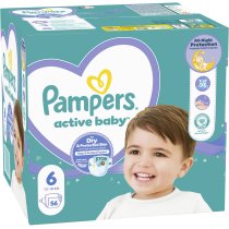 Подгузники Pampers Active Baby Размер 6 (13-18 кг), 56 шт.