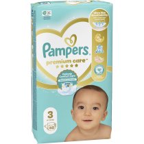 Подгузники Pampers Premium Care Размер 3 (6-10 кг), 60 шт.