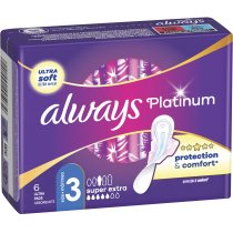 Гигиенические прокладки Always Platinum Super Extra (Размер 3) 6 шт