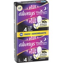 Гигиенические прокладки Always Platinum Secure Night (Размер 4) 10 шт