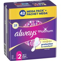 Гігієнічні прокладки Always Platinum Super (Розмір 2) 42 шт