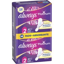 Гігієнічні прокладки Always Platinum Super (Розмір 2) 14 шт
