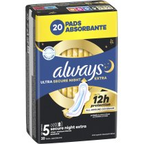 Гігієнічні прокладки Always Ultra Secure Night Extra (Розмір 5) 20 шт