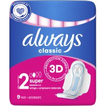 Гігієнічні прокладки Always Classic Super (Розмір 2) 9 шт