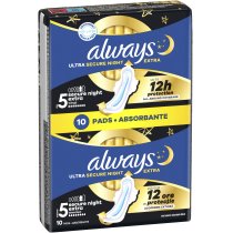 Гігієнічні прокладки Always Ultra Secure Night Extra (Розмір 5) 10 шт