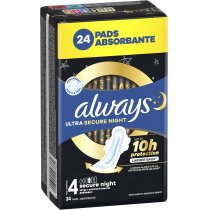 Гігієнічні прокладки Always Ultra Secure Night (Розмір 4) 24 шт