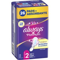 Гигиенические прокладки Always Platinum Super (Размер 2) 26 шт