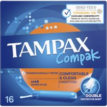 Тампоны Tampax Compak Super Plus с аппликатором 16 шт.