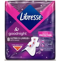 Прокладки гігієнічні Libresse Ultra Goodnight extra wings 8 шт.
