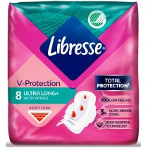 Прокладки гігієнічні Libresse Ultra Thin Long Wings.8 шт.
