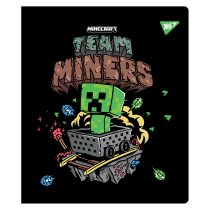 Тетрадь 12 листов, наклонная линия "Minecraft. Team"