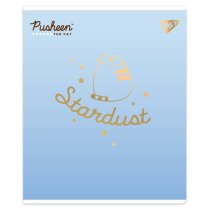 Зошит 12 аркушів, лінія "Goldstar Pusheen" Софт тач, фольга золото