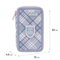 Пенал Kite 2 от., без наполнения 623 College Line Girl