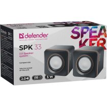 Акустика Defender 2.0 SPK 33 5W USB Black (65633)