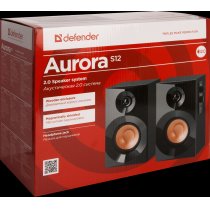 Акустика Defender 2.0 Aurora S12 12W дерево (65415)