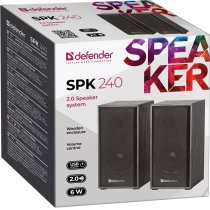 Акустика Defender 2.0 SPK 240 USB 6W Black (65224)