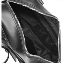 Сумка "Бріджит" К-219-Ч натуральна шкіра чорна венето