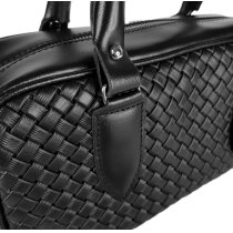 Сумка "Бріджит" К-219-Ч натуральна шкіра чорна венето