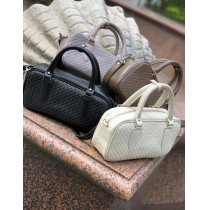 Сумка "Бріджит" К-219-Ч натуральна шкіра чорна венето