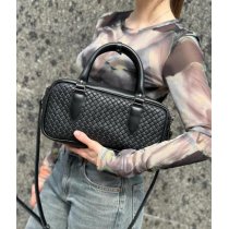 Сумка "Бріджит" К-219-Ч натуральна шкіра чорна венето