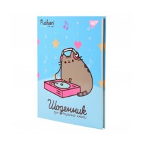 Щоденник для музичної школи YES iнтегр., Pusheen. Music cat софт-тач+Уф-виб.