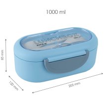 Ланчбокс з розділювачем 1000 мл, блакитний