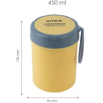 Ланчбокс круглий 450 мл, жовтий