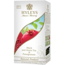 Чай черный и зеленый с ароматом граната пакетированный Hyleys 25шт х 1,5г